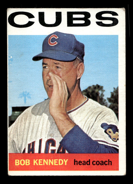 1964 Topps Bob Kennedy #486 Chicago Cubs Low Grade - Creases front of card