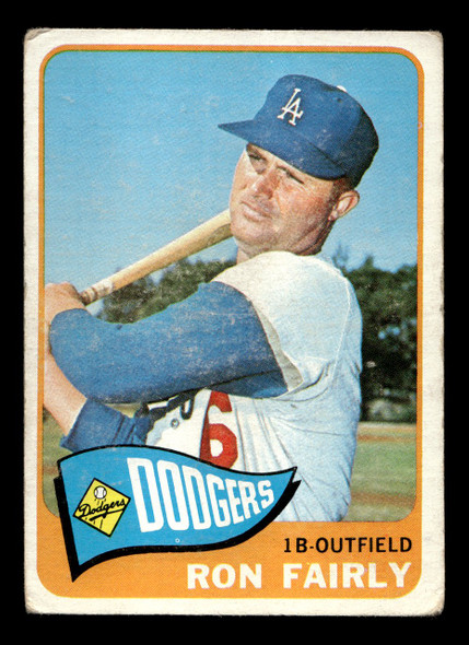1965 Topps Ron Fairly #196 Los Angeles Dodgers VG front of card