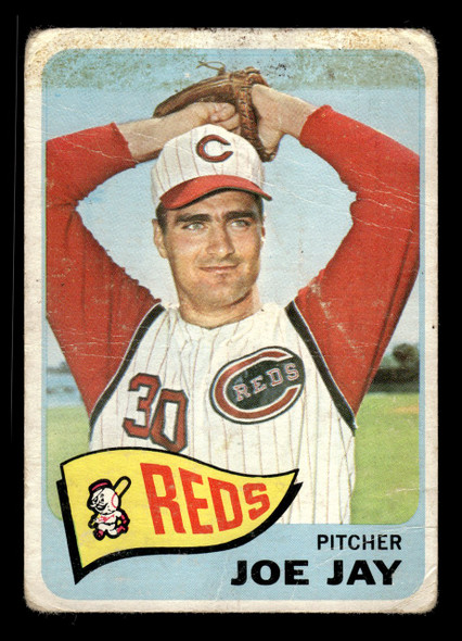 1965 Topps Joe Jay #174 Cincinnati Reds Low Grade - Creases front of card