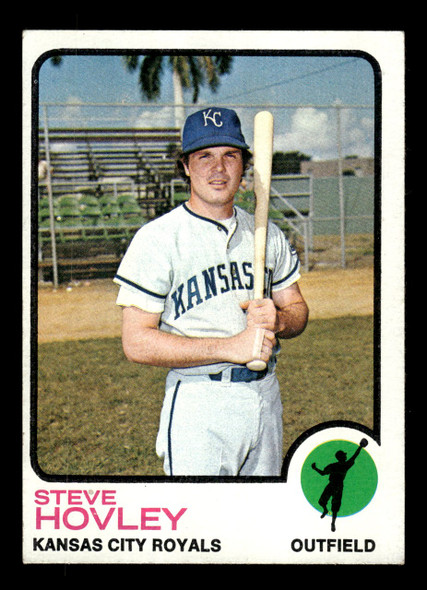 1973 Topps Steve Hovley #282 Kansas City Royals Low Grade - Creases front of card
