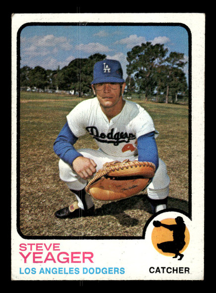 1973 Topps Steve Yeager #59 Los Angeles Dodgers RC Low Grade - Creases front of card