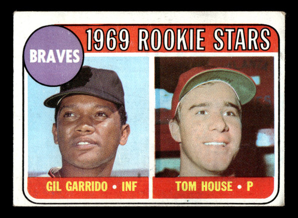 1969 Topps Tom House / Gil Garrido #331 Braves Rookies RC VG-EX front of card