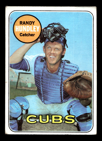 1969 Topps Randy Hundley #347 Chicago Cubs VG-EX front of card