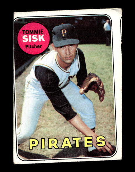 1969 Topps Tommie Sisk #152 Pittsburgh Pirates VG front of card