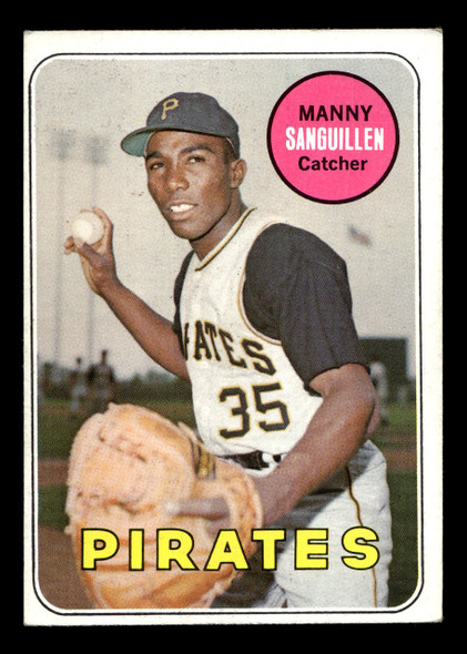 1969 Topps Manny Sanguillen #509 Pittsburgh Pirates VG-EX front of card