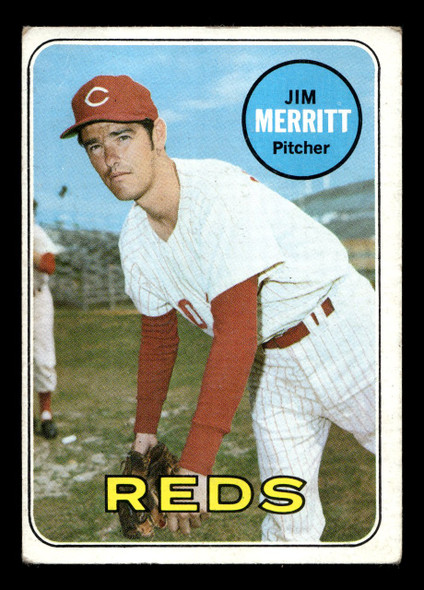 1969 Topps Jim Merritt #661 Cincinnati Reds High Number VG-EX front of card