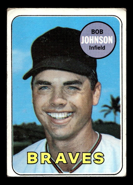 1969 Topps Bob Johnson #261 Atlanta Braves VG-EX front of card
