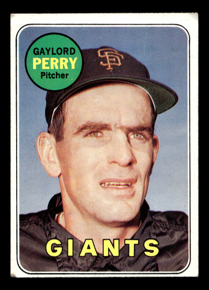 1969 Topps Gaylord Perry #485 San Francisco Giants HOF VG-EX front of card