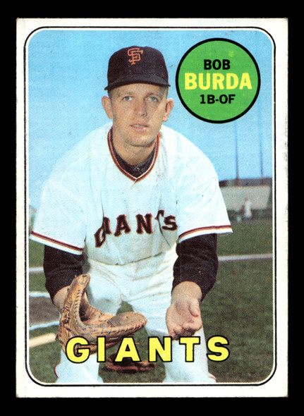 1969 Topps Bob Burda #392 San Francisco Giants RC VG-EX front of card