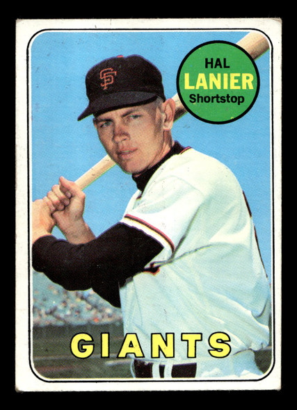 1969 Topps Hal Lanier #316 San Francisco Giants VG front of card