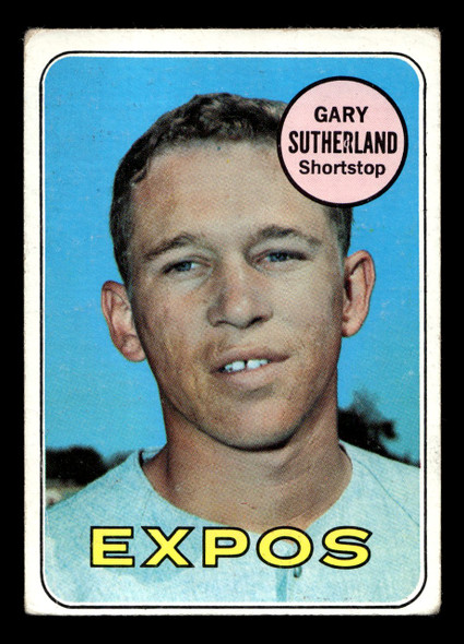 1969 Topps Gary Sutherland #326 Montreal Expos VG-EX front of card