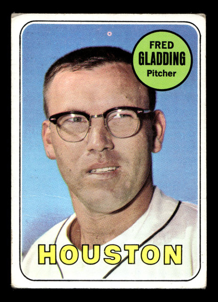 1969 Topps Fred Gladding #58 Houston Astros VG-EX front of card