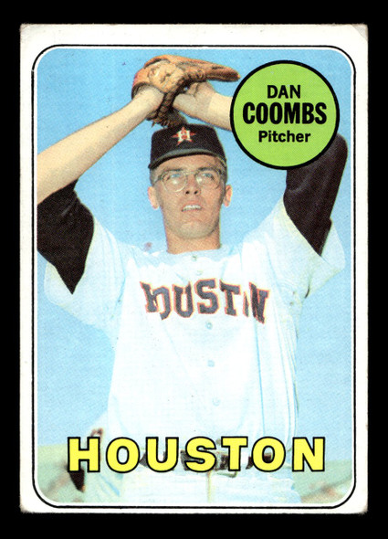 1969 Topps Danny Coombs #389 Houston Astros VG-EX — Example A front of card