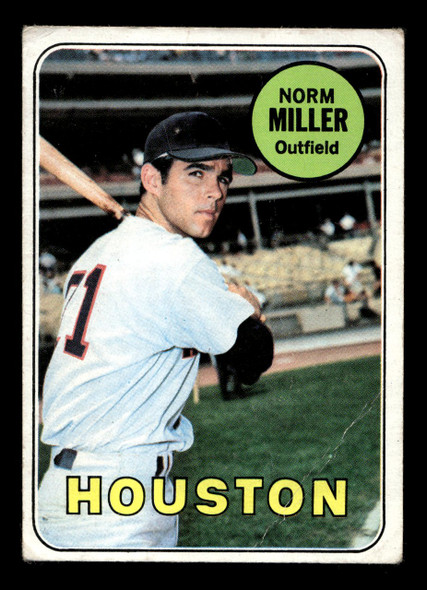 1969 Topps Norm Miller #76 Houston Astros VG-EX front of card