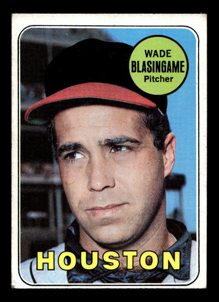 1969 Topps Wade Blasingame #308 Houston Astros VG-EX — Example B front of card