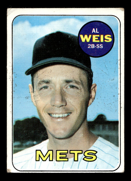 1969 Topps Al Weis #269 New York Mets VG-EX front of card