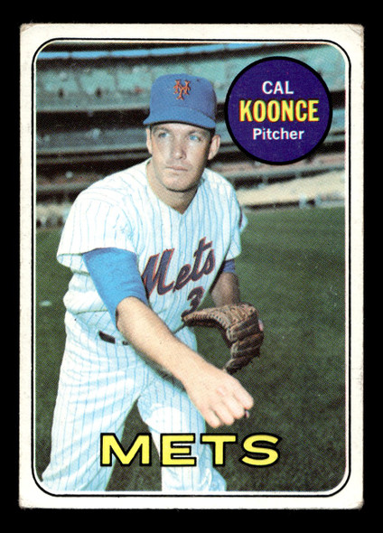 1969 Topps Cal Koonce #303 New York Mets VG-EX front of card