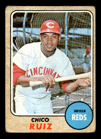 1968 Topps Chico Ruiz #213 Cincinnati Reds VG-EX front of card