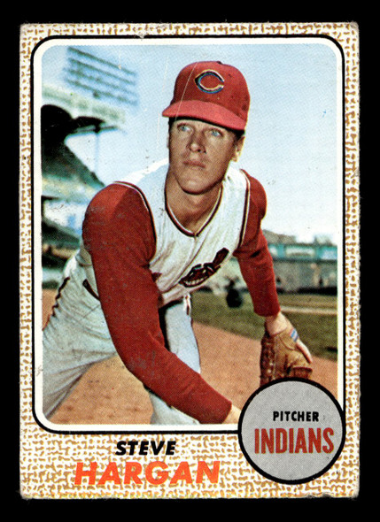 1968 Topps Steve Hargan #35 Cleveland Indians VG front of card