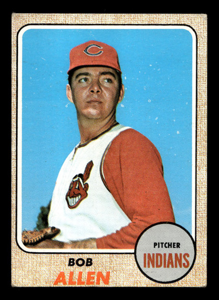 1968 Topps Bob Allen #176 Cleveland Indians VG-EX front of card