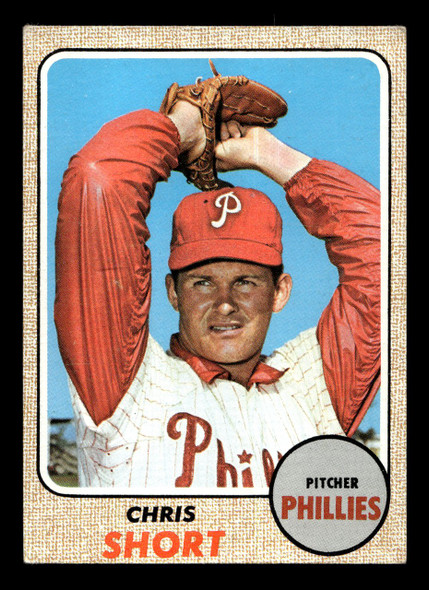 1968 Topps Chris Short #139 Philadelphia Phillies VG-EX front of card