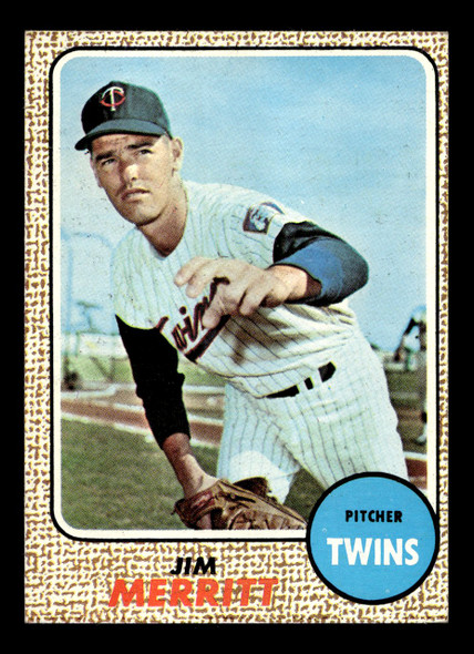 1968 Topps Jim Merritt #64 Minnesota Twins VG front of card
