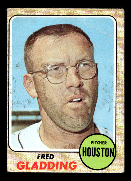 1968 Topps Fred Gladding #423 Houston Astros VG-EX front of card