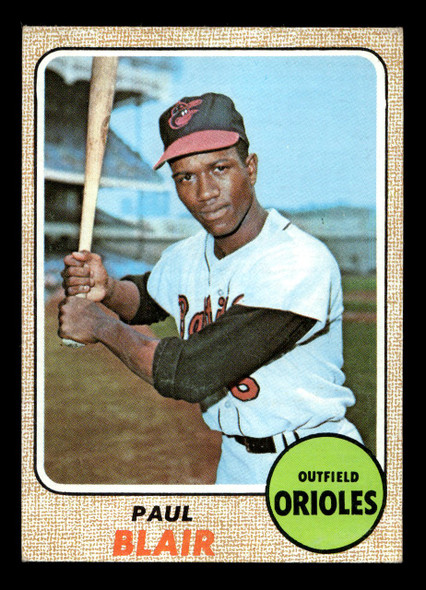 1968 Topps Paul Blair #135 Baltimore Orioles VG-EX front of card
