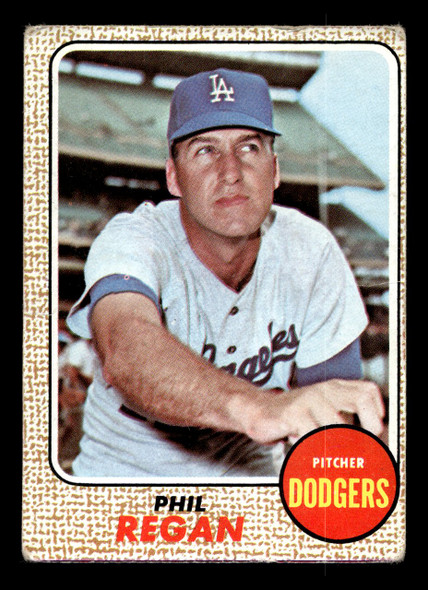 1968 Topps Phil Regan #88 Los Angeles Dodgers VG-EX front of card