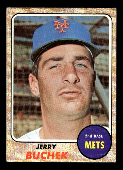 1968 Topps Jerry Buchek #277 New York Mets VG-EX front of card