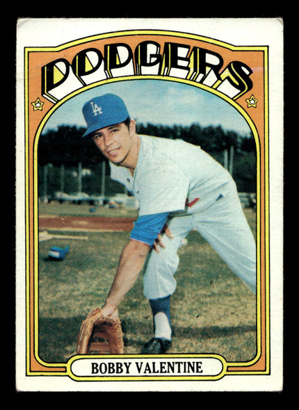 1972 Topps Bobby Valentine #11 Los Angeles Dodgers VG-EX front of card