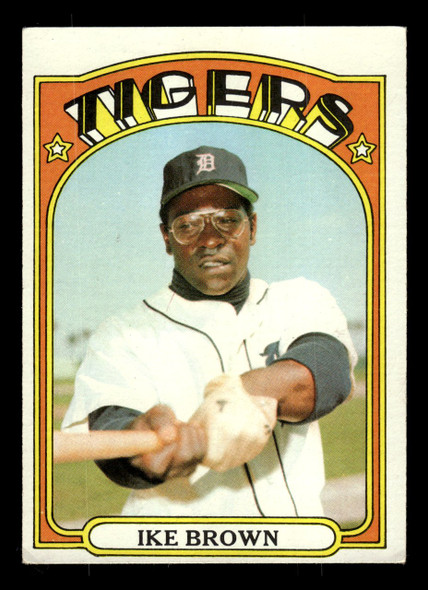 1972 Topps Ike Brown #284 Detroit Tigers VG-EX — Example B front of card