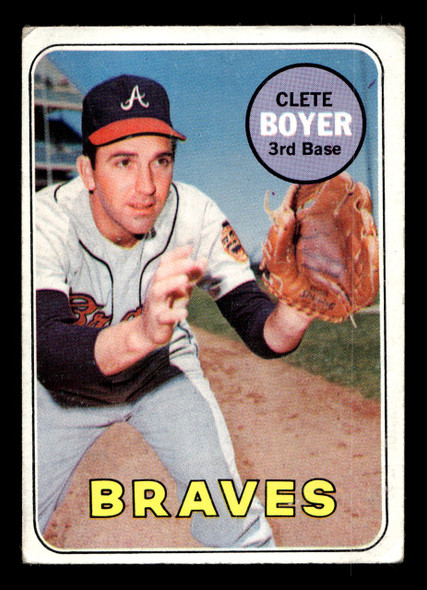 1969 Topps Clete Boyer #489 Atlanta Braves VG front of card