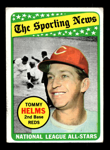 1969 Topps Tommy Helms #418 National League All-Star VG-EX front of card