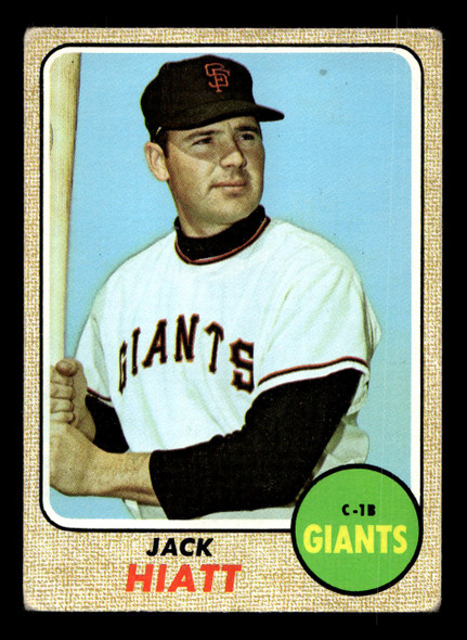 1968 Topps Jack Hiatt #419 San Francisco Giants VG front of card