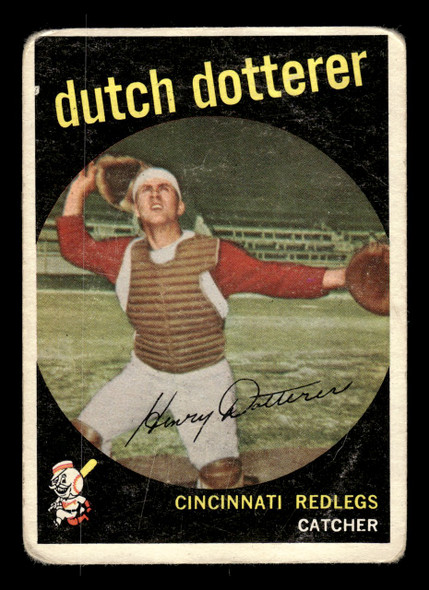 1959 Topps Dutch Dotterer #288 Cincinnati Redlegs Good front of card
