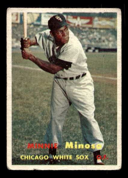 1957 Topps Minnie Minoso #138 Chicago White Sox HOF VG front of card