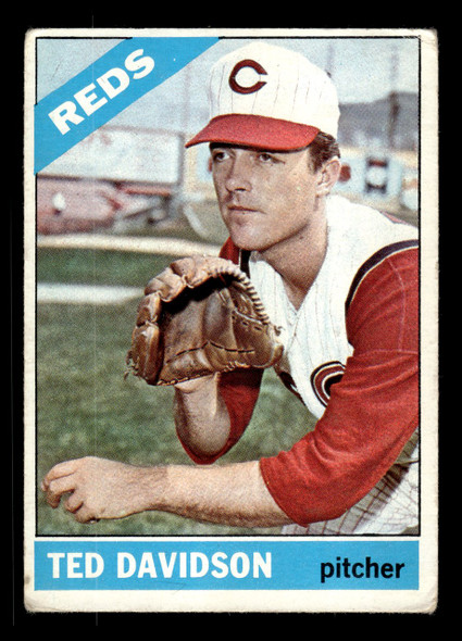 1966 Topps Ted Davidson #89 Cincinnati Reds VG front of card