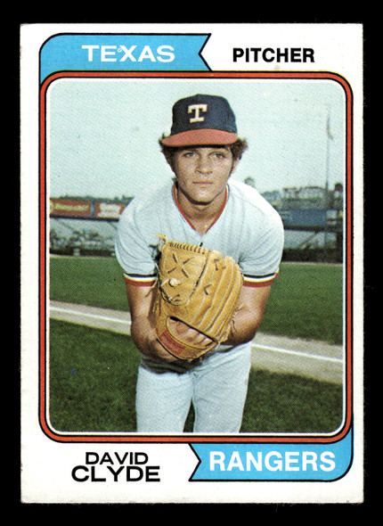 1974 Topps David Clyde #133 Texas Rangers RC VG-EX front of card