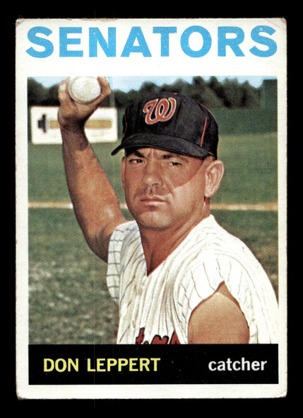 1964 Topps Don Leppert #463 Washington Senators VG-EX front of card