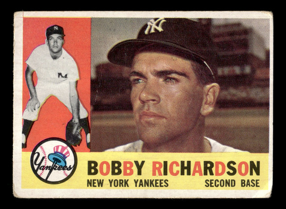 1960 Topps Bobby Richardson #405 New York Yankees VG front of card