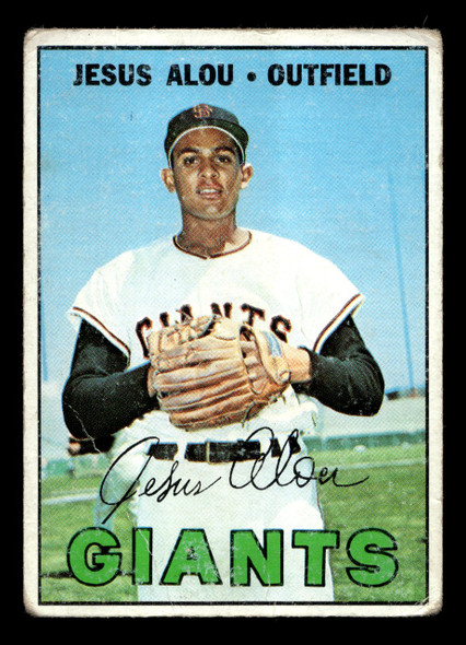1967 Topps Jesus Alou #332 San Francisco Giants Low Grade - Creases - Front