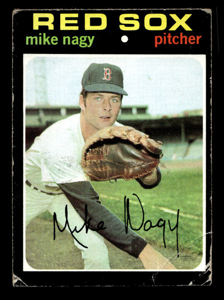 1971 Topps Mike Nagy #363 Boston Red Sox Poor - Front