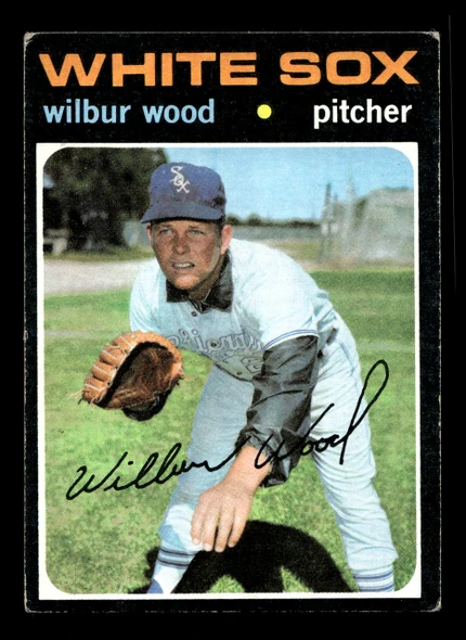 1971 Topps Wilbur Wood #436 Chicago White Sox Good - Front