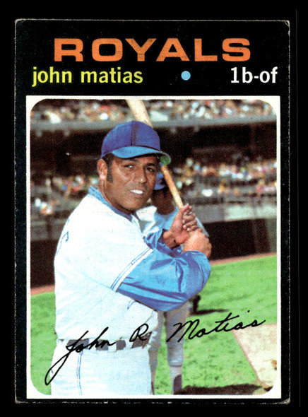 1971 Topps John Matias #546 Kansas City Royals Good - Front