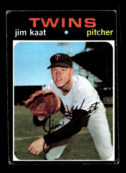 1971 Topps Jim Kaat #245 Minnesota Twins HOF Low Grade - Creases - Front