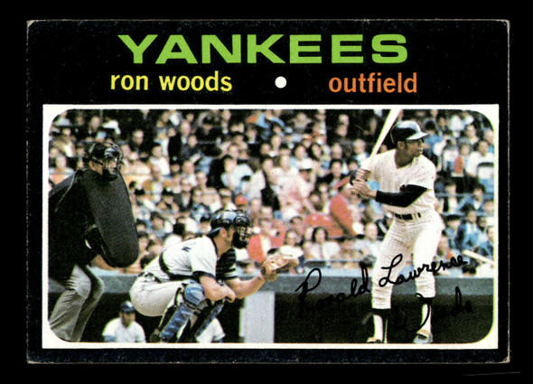 1971 Topps Ron Woods #514 New York Yankees Good - Front
