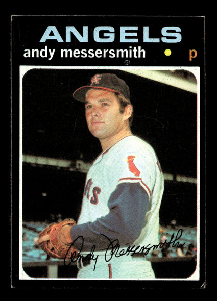1971 Topps Andy Messersmith #15 California Angels Low Grade - Creases - Front