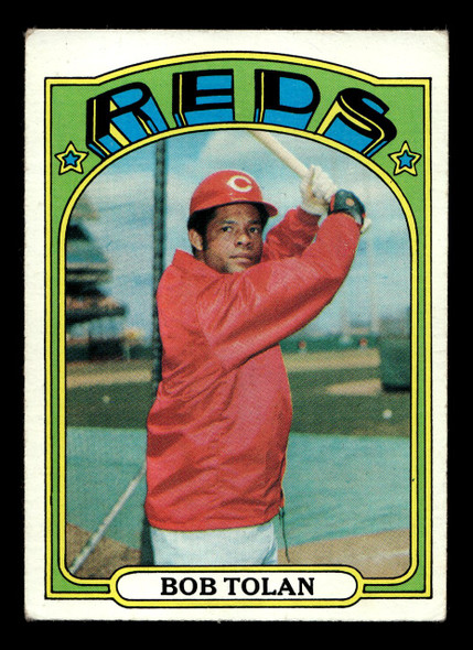 1972 Topps Bob Tolan #3 Cincinnati Reds VG - Front