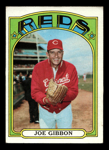 1972 Topps Joe Gibbon #382 Cincinnati Reds Low Grade - Creases - Front